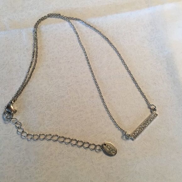 $10 ea or 3/$20. Silvertone Petite Sparkle Necklac - Picture 2 of 6